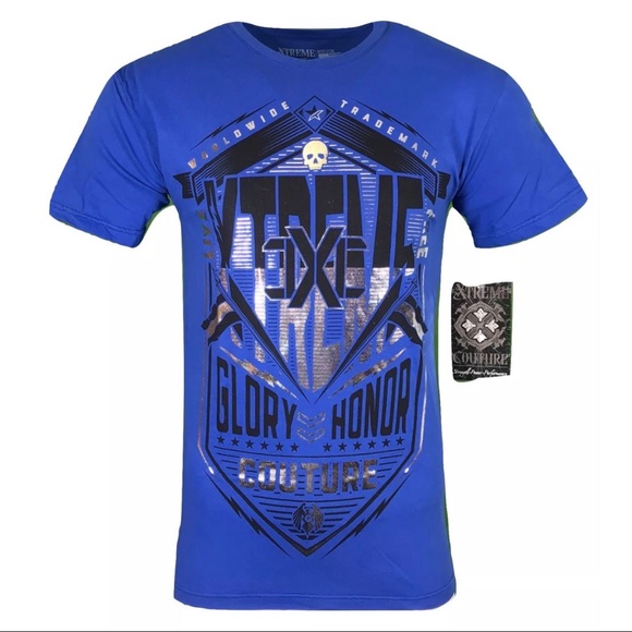 Xtreme Couture By Affliction Men's T-Shirt - Crestmore Y2K Graphic Tee | Athletic Lifestyle Wear